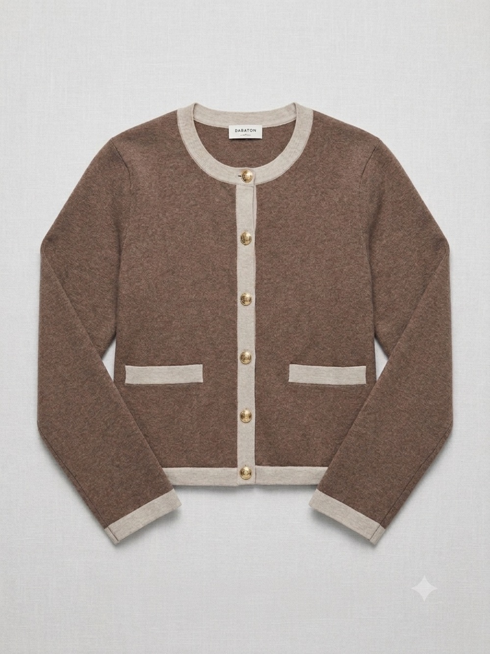 Aritzia Babaton Approach Cardigan - Heather Cocoa / Birch - Large (L)